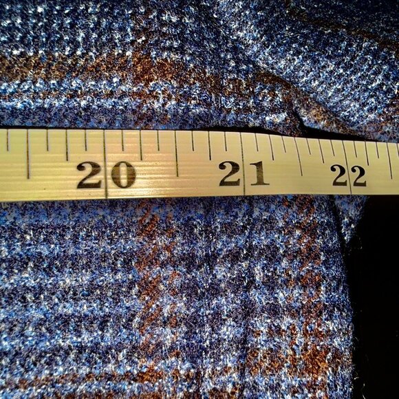 Loro Piana Neiman Marcus IT 50R NEW Mens Navy Plaid Dream Coat 100% Wool RT1995$ - Picture 12 of 14